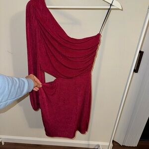 Altar’d State One-Shoulder Pink Dress